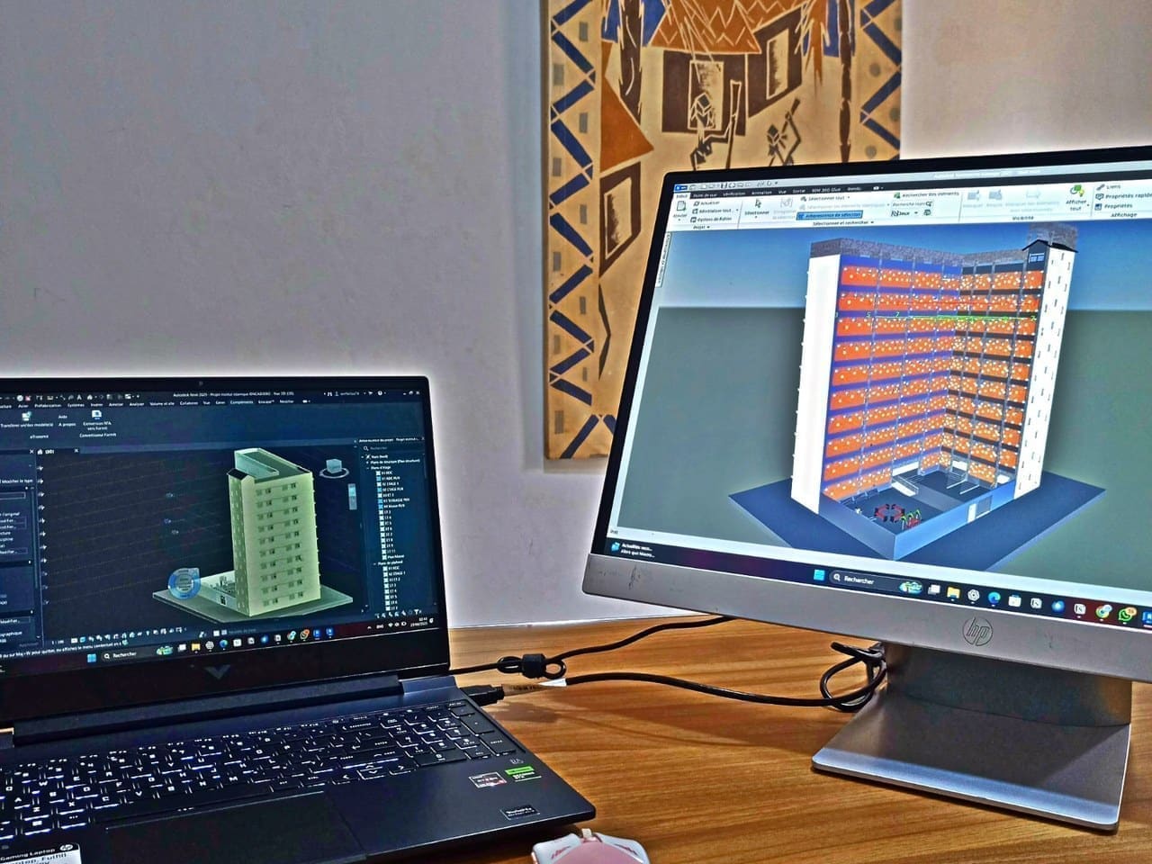 Maquette numérique BIM avec détection de conflits avant chantier